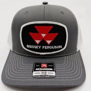 Masey Ferguson Patch Gray And White Richardson 112 Hat Cap